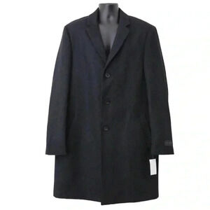 Ike Behar charcoal grey pea coat sz  46L